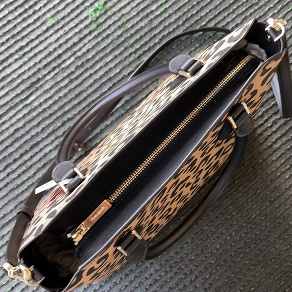 Kate Spade darcy graphic leopard large satchel - Picture 4 of 16
